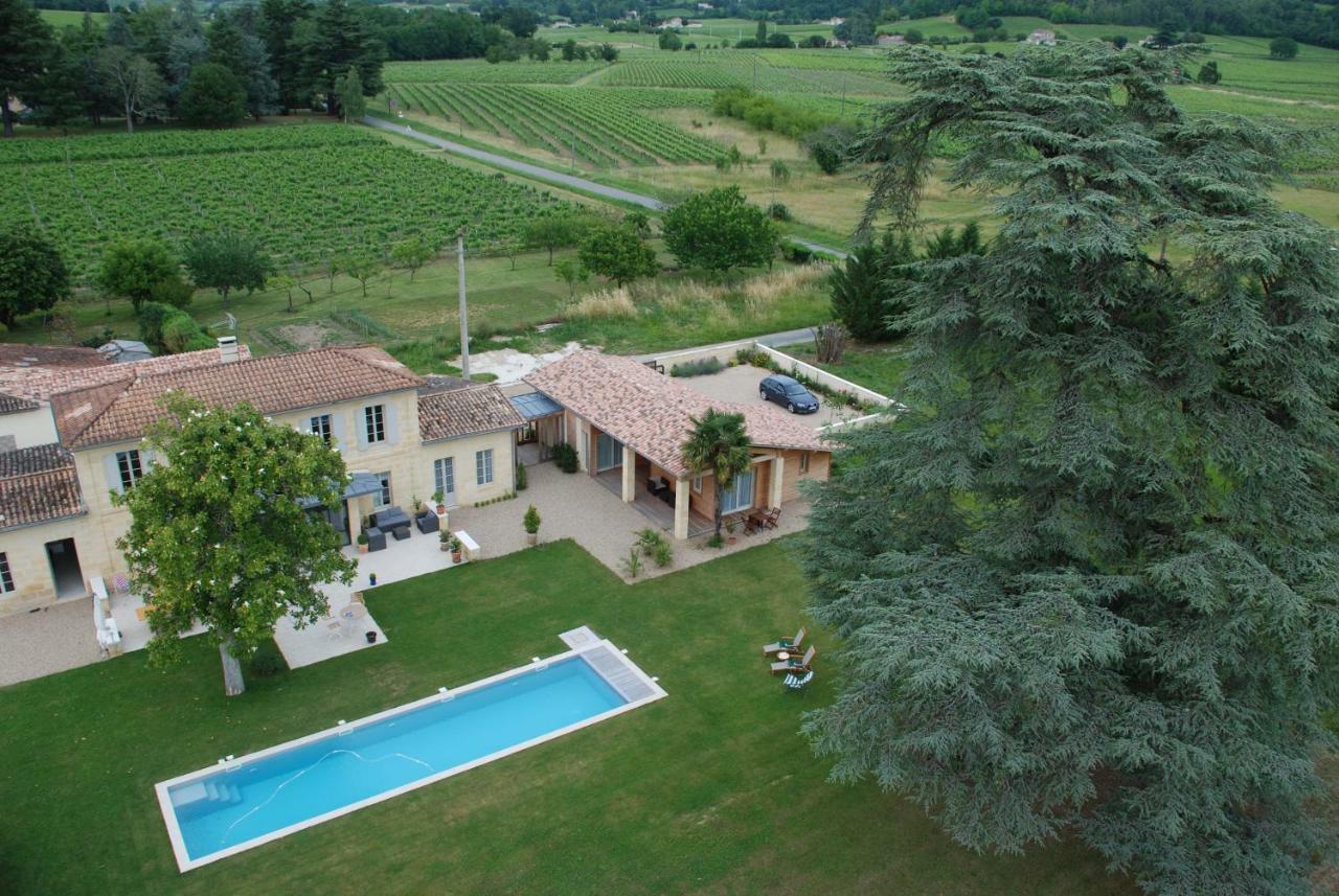 Les Ambeles Bed & Breakfast Saint-Magne-de-Castillon Bagian luar foto