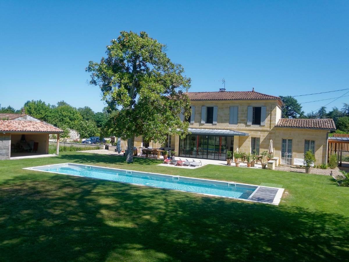 Les Ambeles Bed & Breakfast Saint-Magne-de-Castillon Bagian luar foto